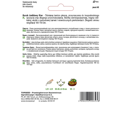 BURAK ĆWIKŁOWY KIER Wczesny